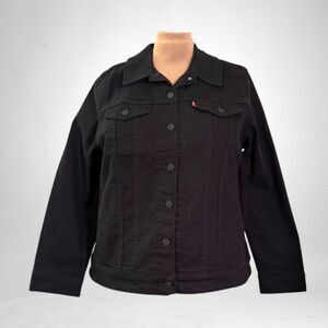 LEVI'S LEVIS Original Trucker Jacket (plus Size) BLACK! NEW! Size 2X